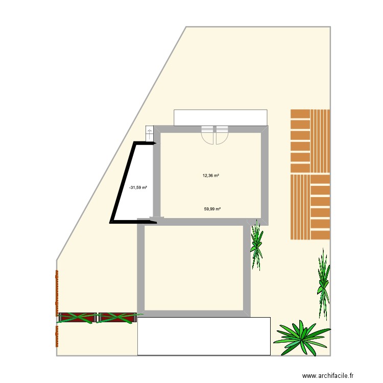 Extér Mais,. Plan de 0 pièce et 0 m2