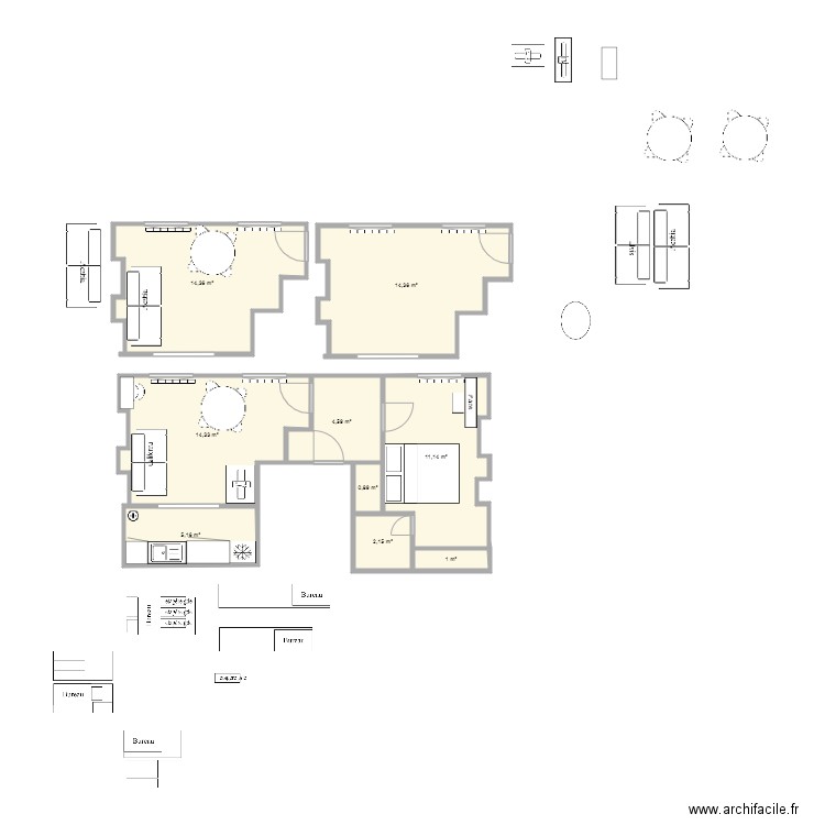 Appart paris v1. Plan de 0 pièce et 0 m2