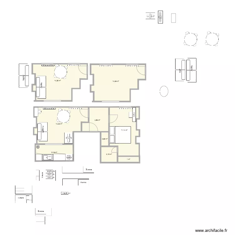 Appart paris v1. Plan de 