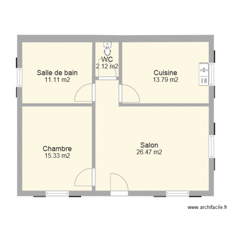 Plan Maison Cameroun  Plan dessiné par matheo2008