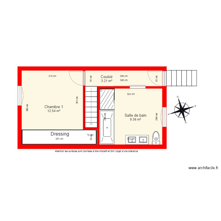 BI 6348 1er Etage côté. Plan de 0 pièce et 0 m2