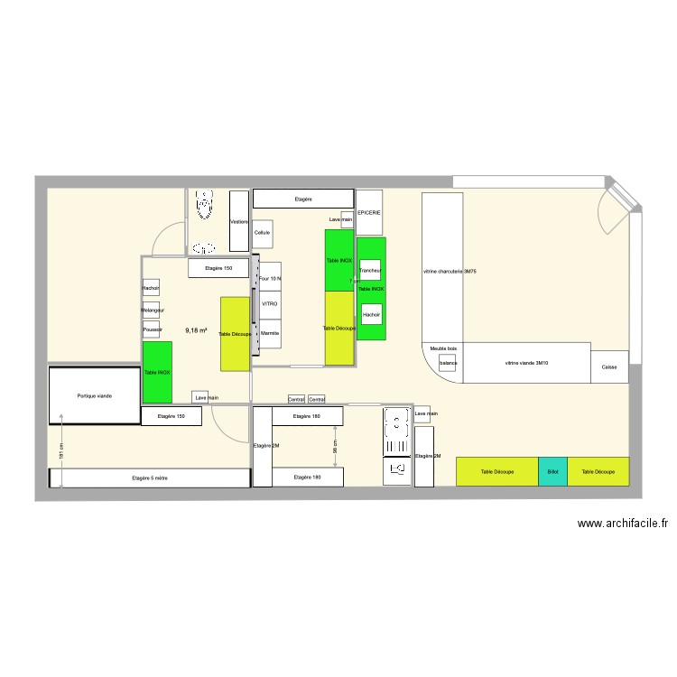 boucherie mont. Plan de 0 pièce et 0 m2