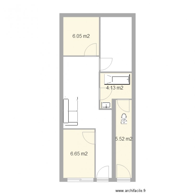 Garage 2 cabinet. Plan de 0 pièce et 0 m2