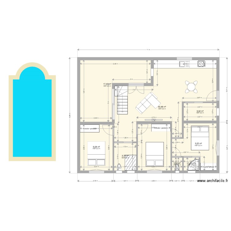 Plan Maison DUTEAU. Plan de 0 pièce et 0 m2