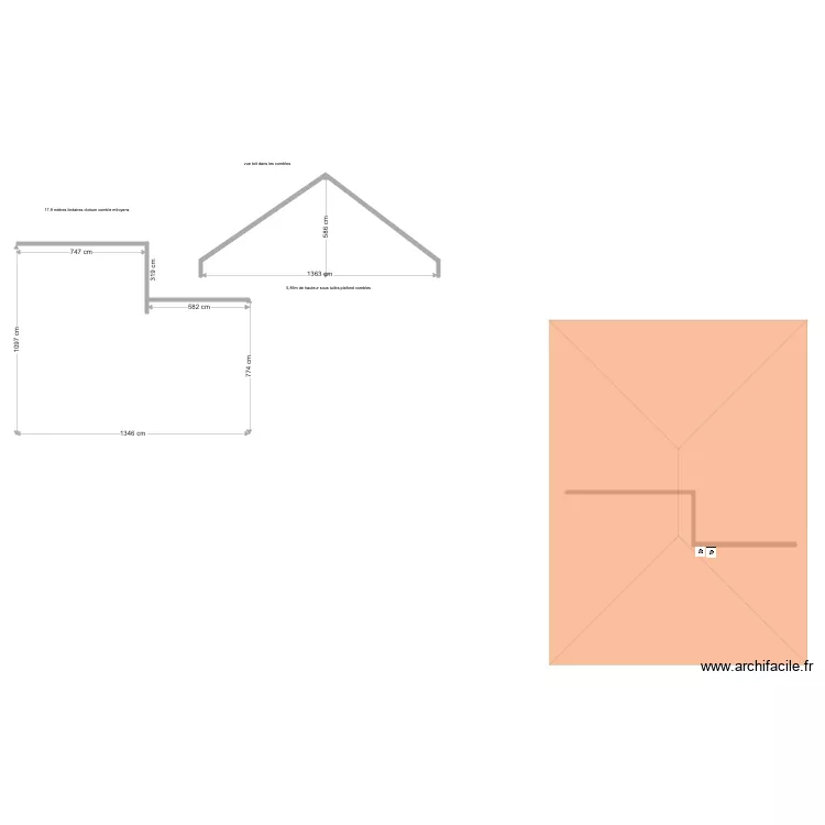 toit st ismier s&eacute;paration. Plan de 