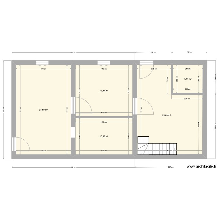 Fabre Gite A. Plan de 13 pièces et 253 m2