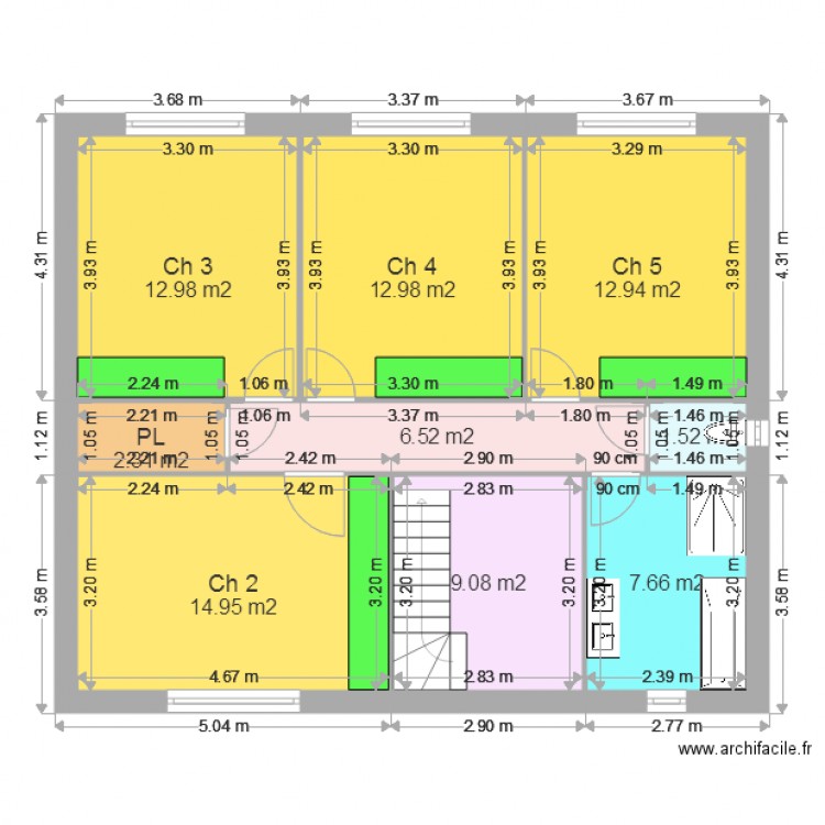 MAES Etage  2. Plan de 0 pièce et 0 m2