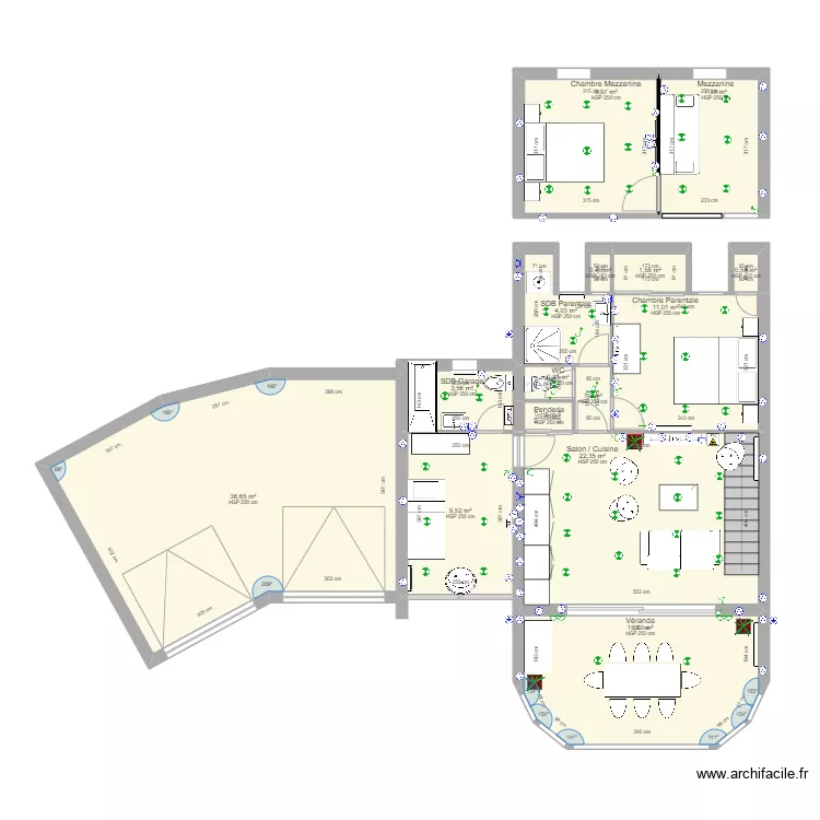 Houlgate - Plan 2. Plan de 