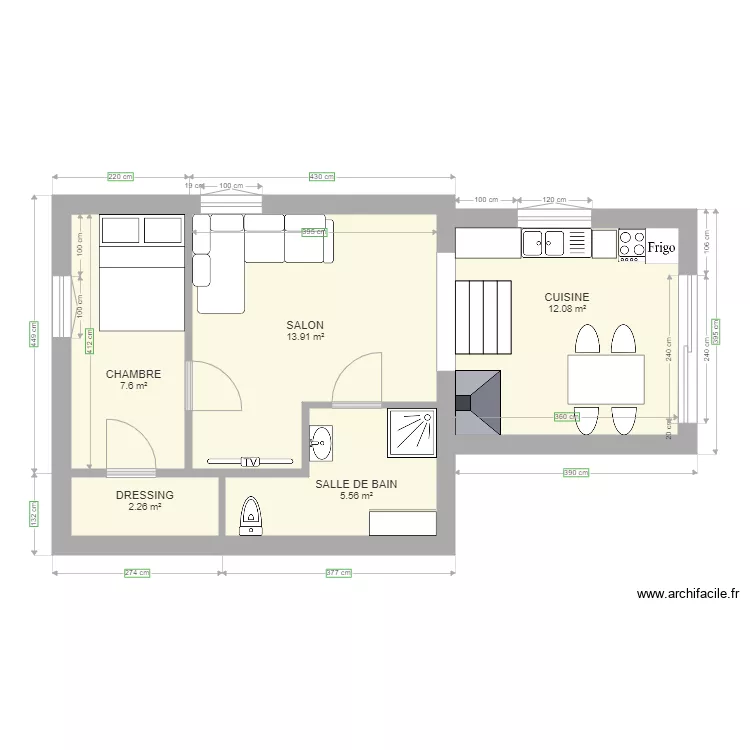 maison MIKA. Plan de 