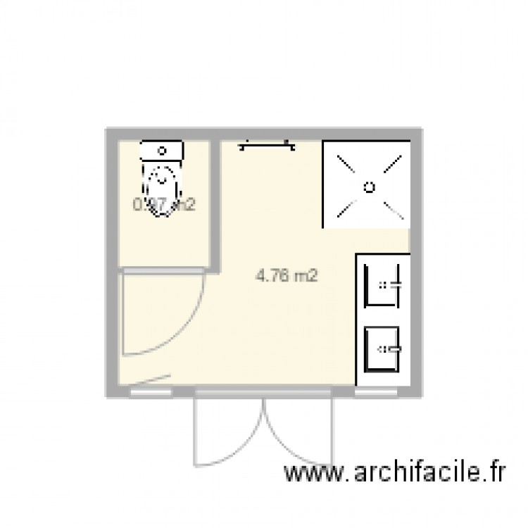 CHALET SANITAIRE. Plan de 0 pièce et 0 m2