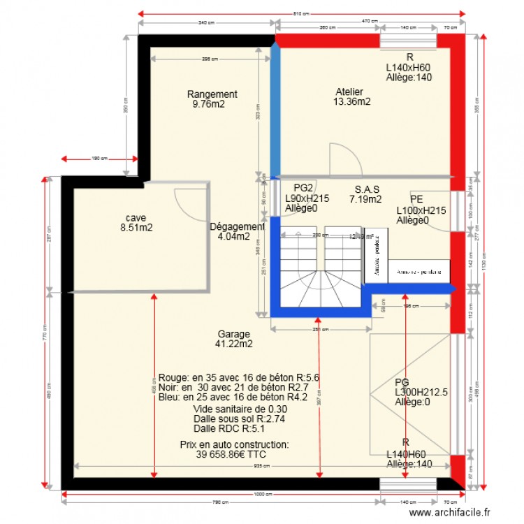 cercier 3 bis. Plan de 0 pièce et 0 m2