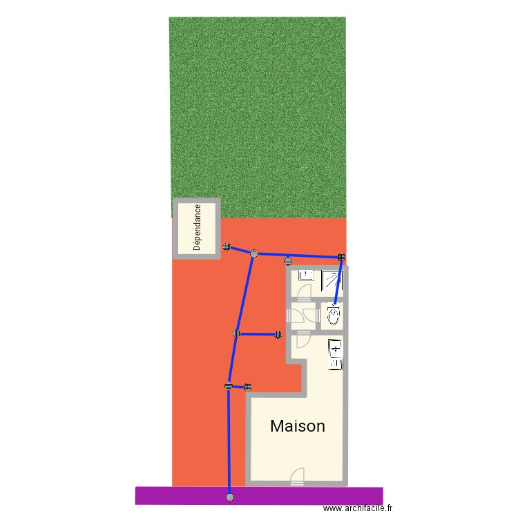 98  chemin  de loos lens. Plan de 2 pièces et 56 m2