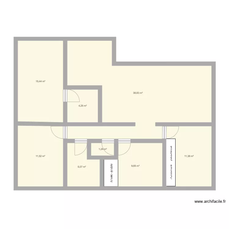 maison. Plan de 