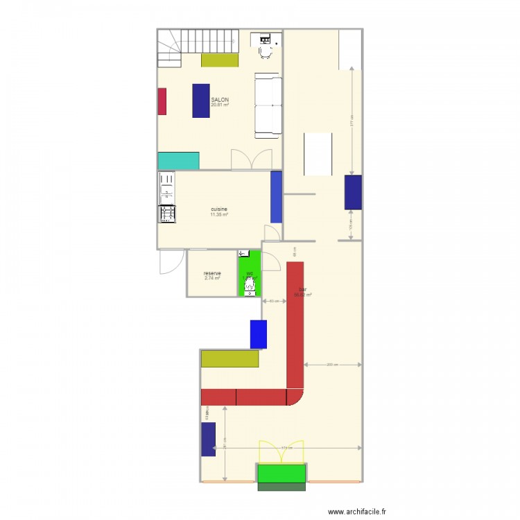 LE NEWS 1 ER ETAGE. Plan de 0 pièce et 0 m2