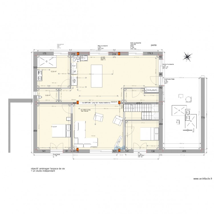 Nicolas  Ecurie RDC version . Plan de 0 pièce et 0 m2