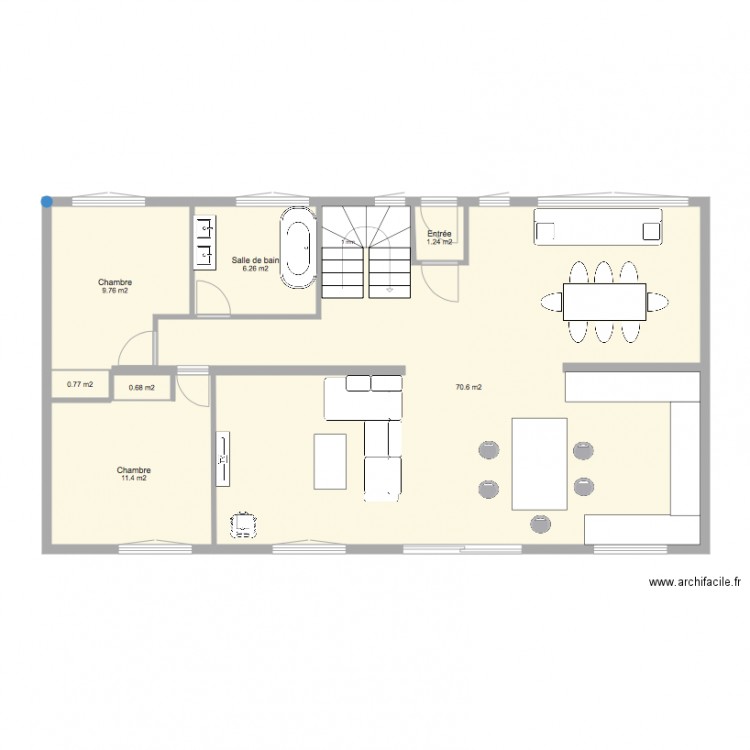 RDC Projet 2. Plan de 0 pièce et 0 m2