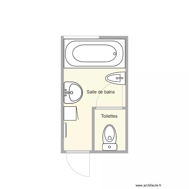 Plan avant travaux Cadiou. Plan de 