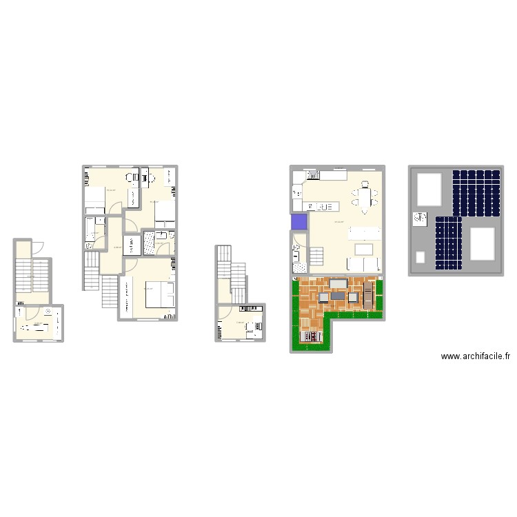 100 Glocester v2. Plan de 14 pièces et 188 m2