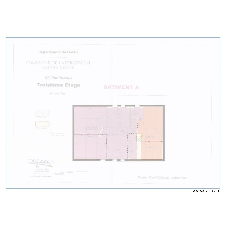 APPARTEMENT LABERGEMENT. Plan de 0 pièce et 0 m2