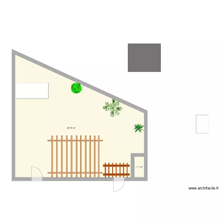 Ext&eacute;rieur Nord. Plan de 