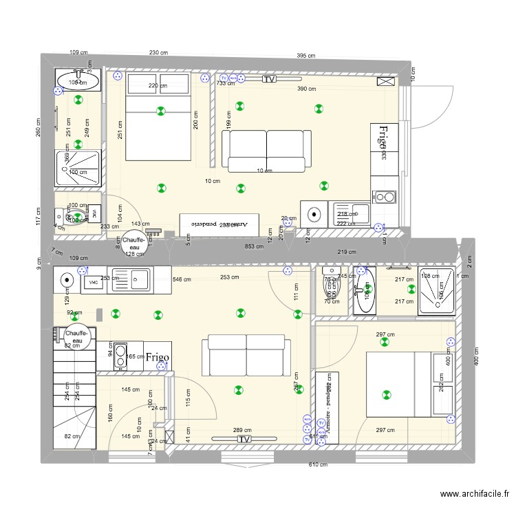 corneille RDC fin pdf. Plan de 11 pièces et 56 m2