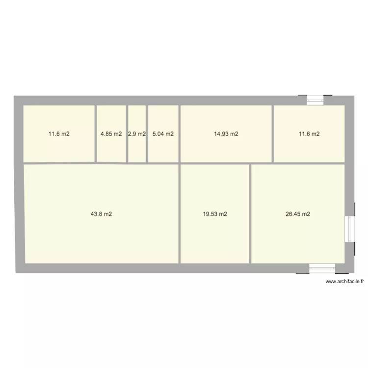 BURNOT Andr&eacute; etage. Plan de 