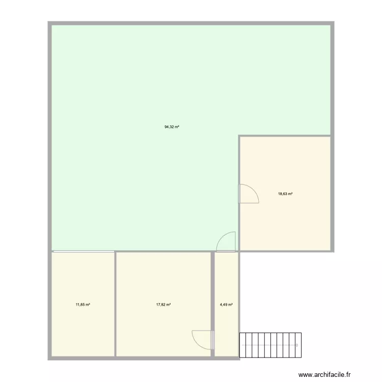 Arnaud Boulogne Bergevin etage. Plan de 