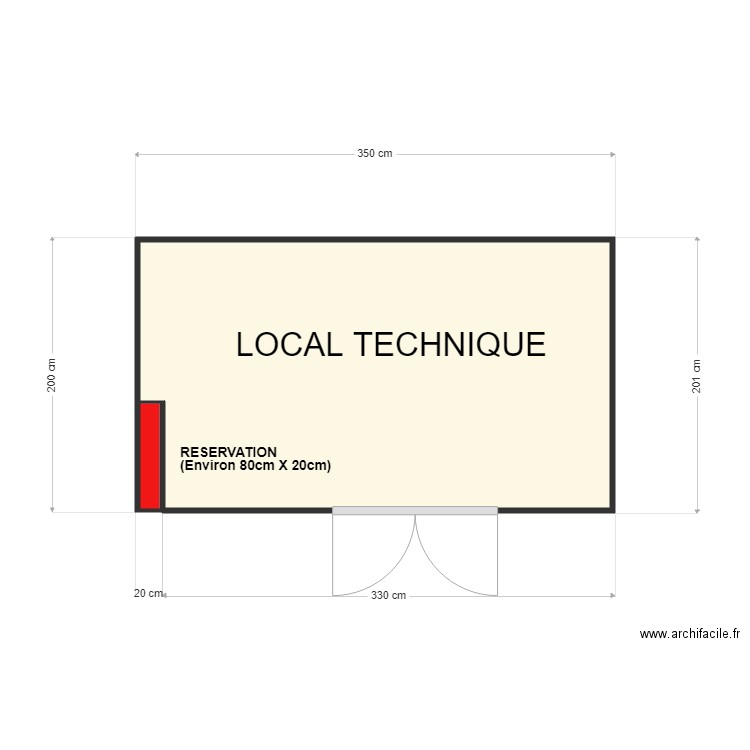Plan local technique Philippe Detimary. Plan de 0 pièce et 0 m2
