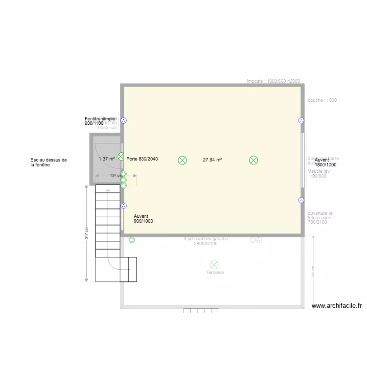 BUNGALOW CHAMBRES ENFANT. Plan de BUNGALOW CHAMBRES ENFANT. Plan de