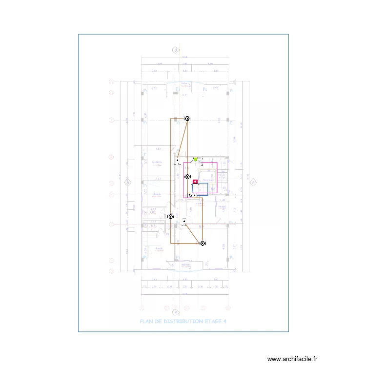 SSI &eacute;tage 4. Plan de 0 pièce et 0 m2