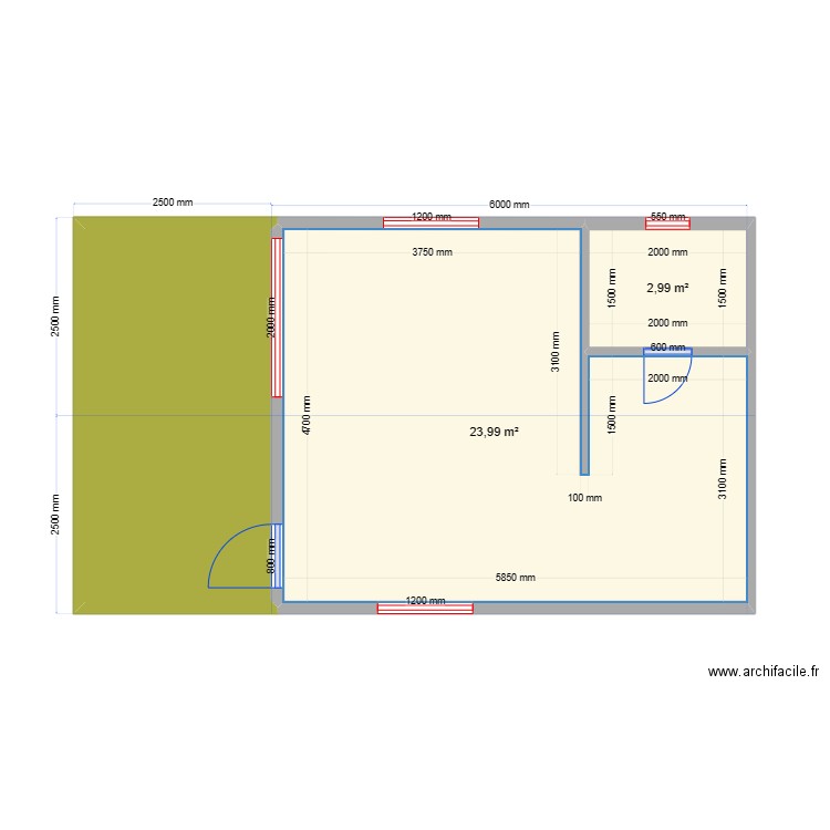 Мага. Plan de 0 pièce et 0 m2