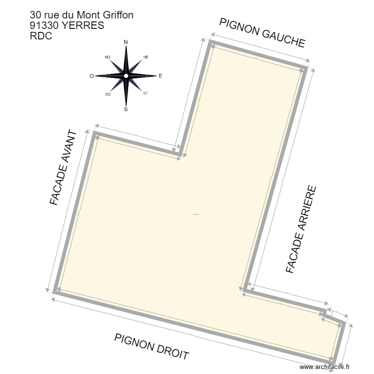 SME Construction RDC. Plan de 1 pièce et 418 m2