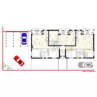 Plan logements &eacute;tage