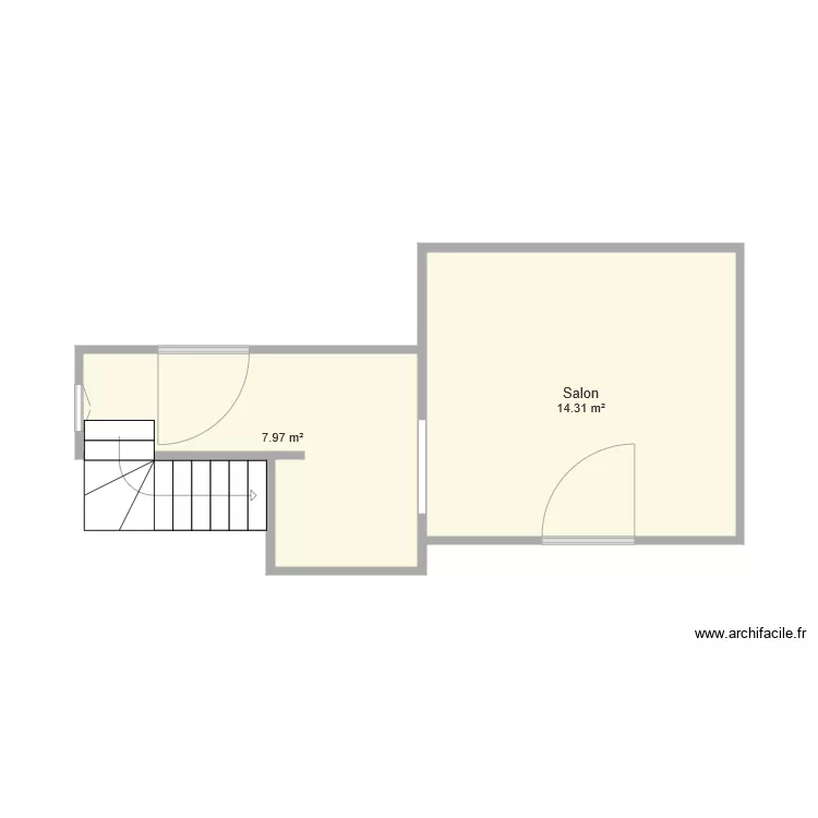 Appart etanduaire. Plan de 