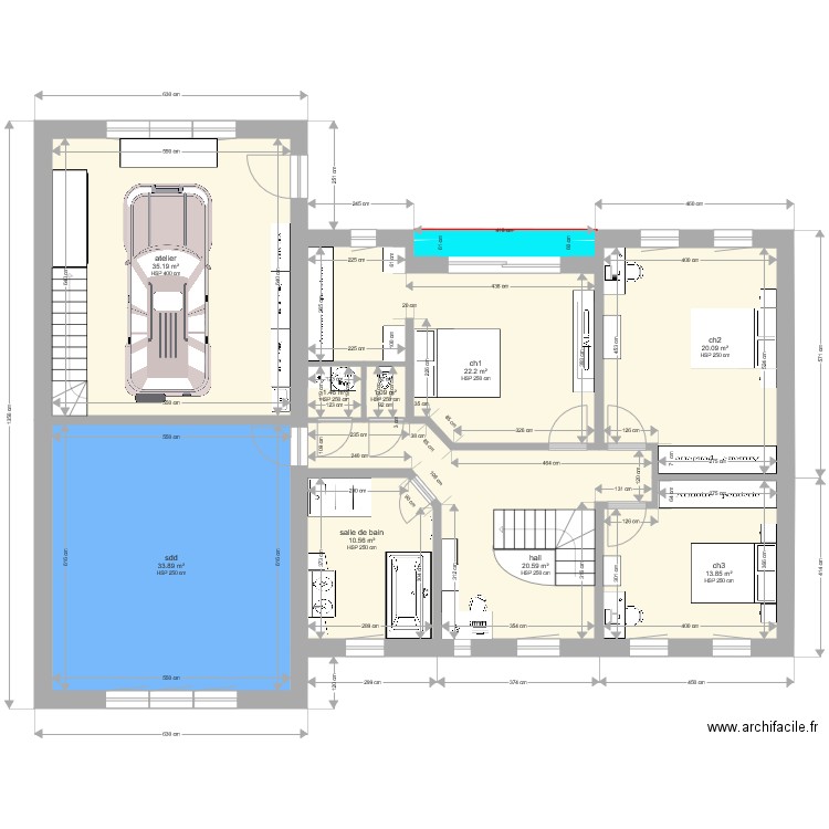 plan étage. Plan de 0 pièce et 0 m2