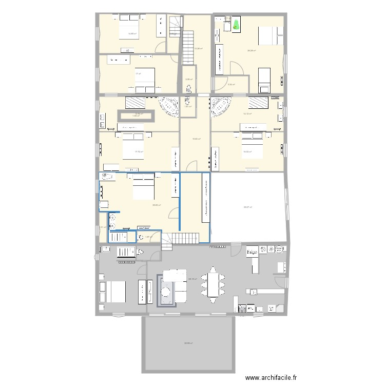 atelier et sellerie. Plan de 0 pièce et 0 m2