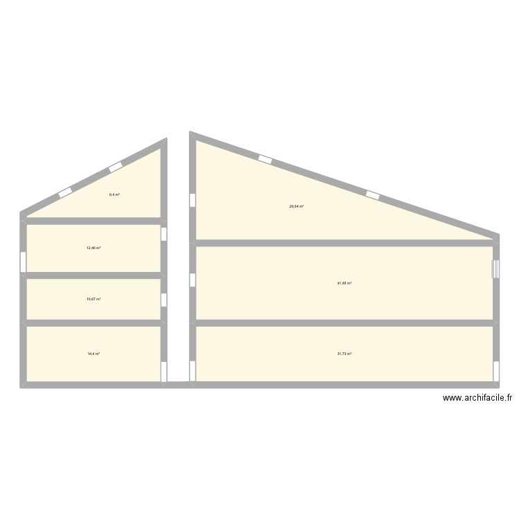 volume V5. Plan de 13 pièces et 299 m2