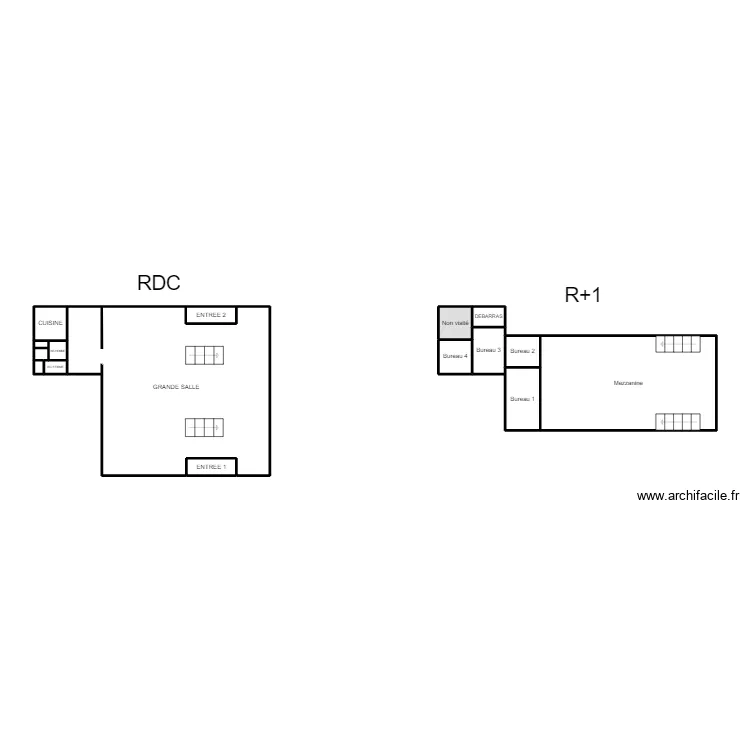 GRANDE SALLE. Plan de 