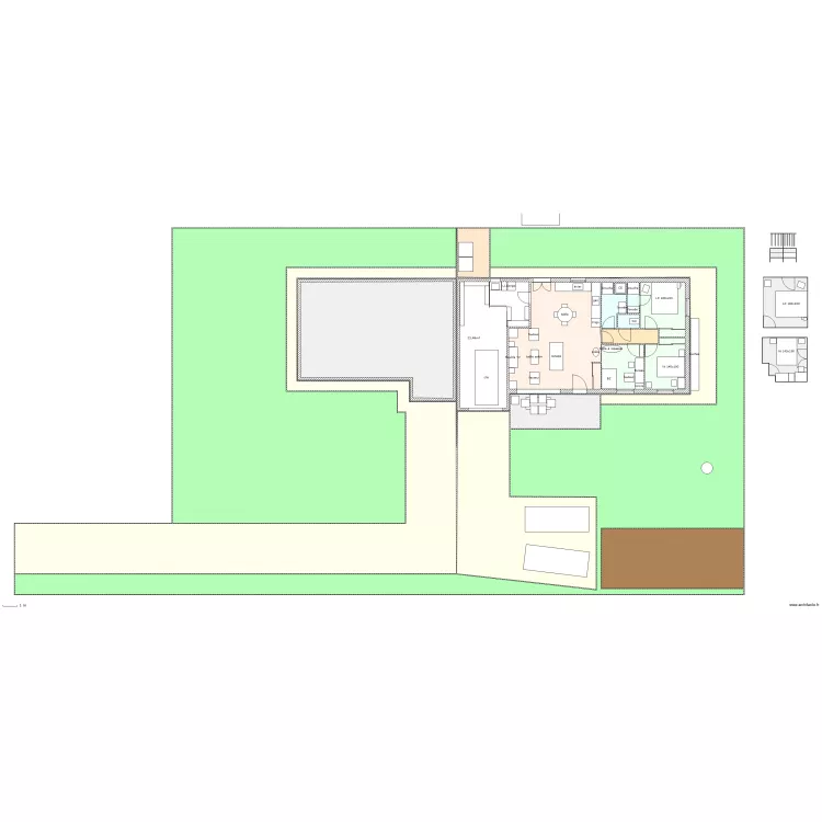 maison. Plan de 