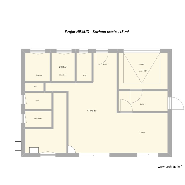 NEAUD. Plan de 0 pièce et 0 m2