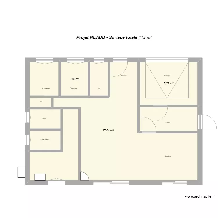 NEAUD. Plan de 