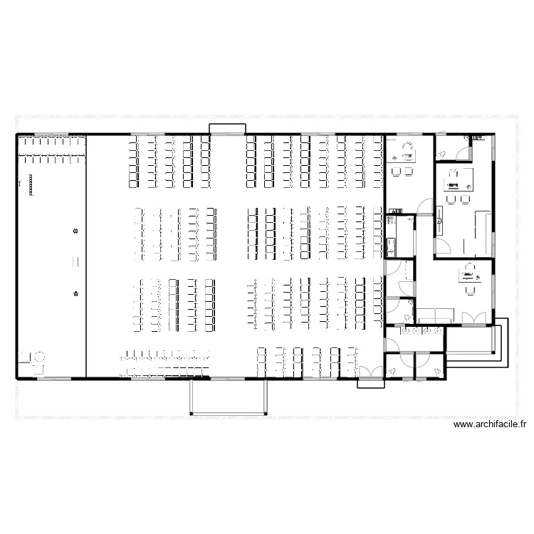 eglise simple meuble. Plan de 
