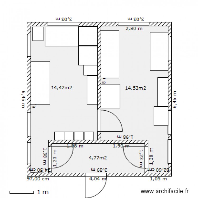 Bureau Péage aménagé. Plan de 0 pièce et 0 m2