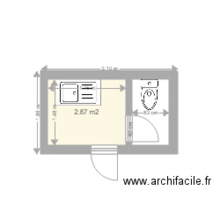 SANITAIRE BOX. Plan de 0 pièce et 0 m2