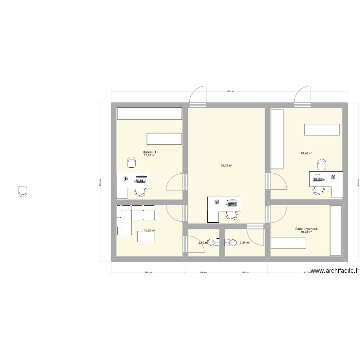 plan 2 +1. Plan de 0 pièce et 0 m2