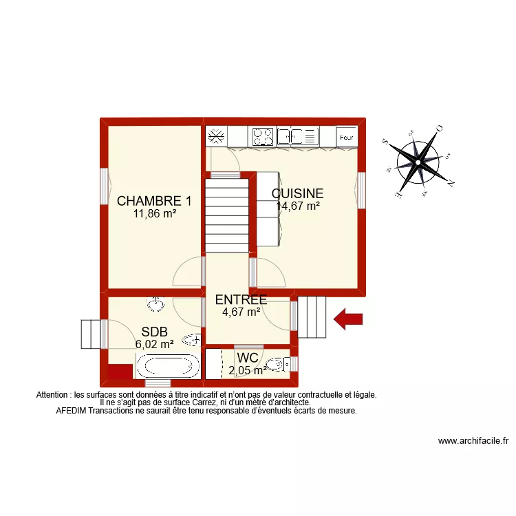 BI 9513 RDC. Plan de 