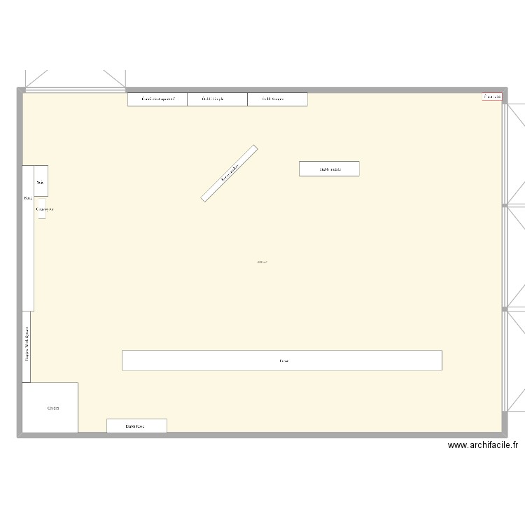 VANHEEDE. Plan de 1 pièce et 408 m2