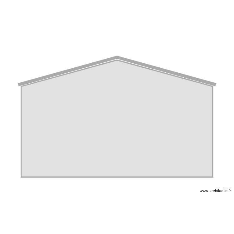 Garage Façade Nord. Plan de 1 pièce et 59 m2