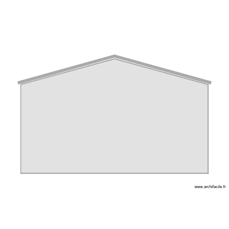 Garage Fa&ccedil;ade Nord. Plan de 
