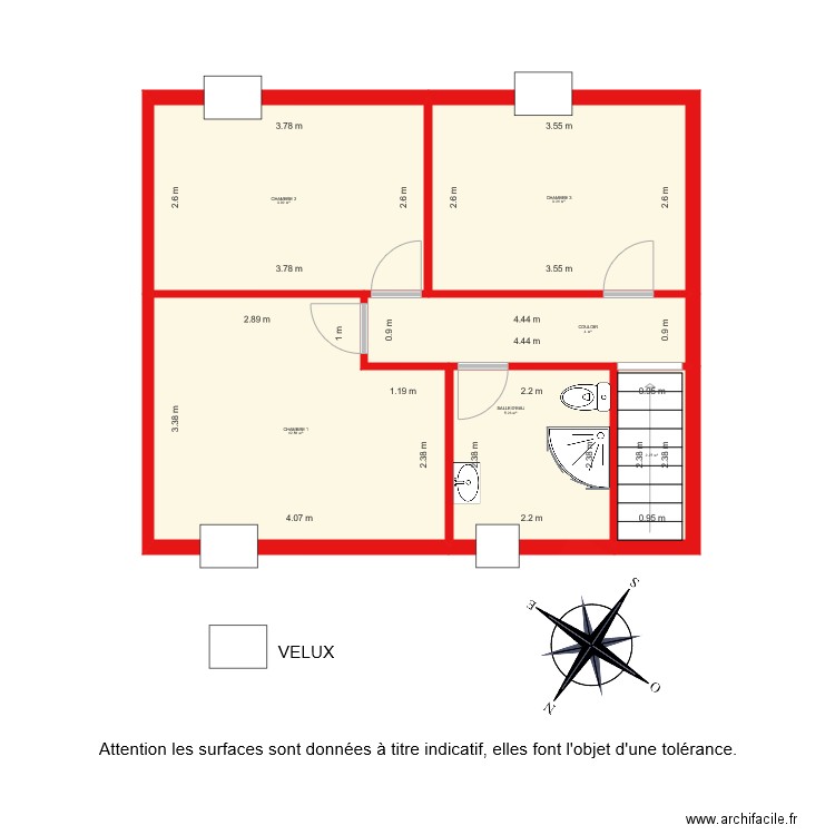 BI 1884 NIVEAU 2. Plan de 0 pièce et 0 m2